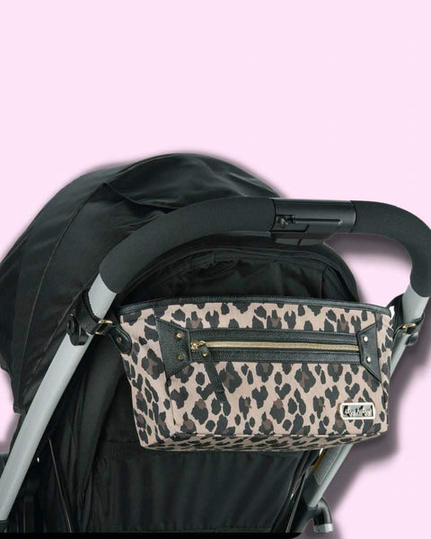 Handy Leopard Stroller Caddy - The Lace Cactus