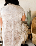 Oyster Velvet Wrap Dress - The Lace Cactus