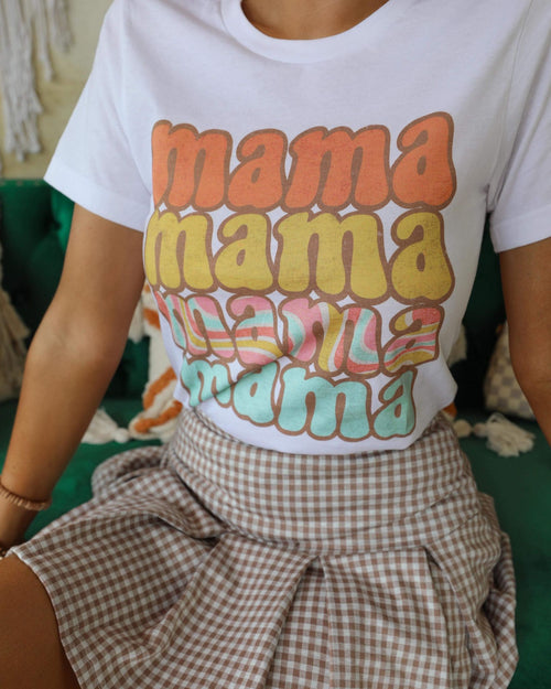 Retro Hippie "Mama" Graphic Tee - The Lace Cactus