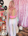 Raeleen Rainbow Tulle Robe w/ Belt - The Lace Cactus