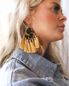 Marty Mustard Leopard Earrings - The Lace Cactus