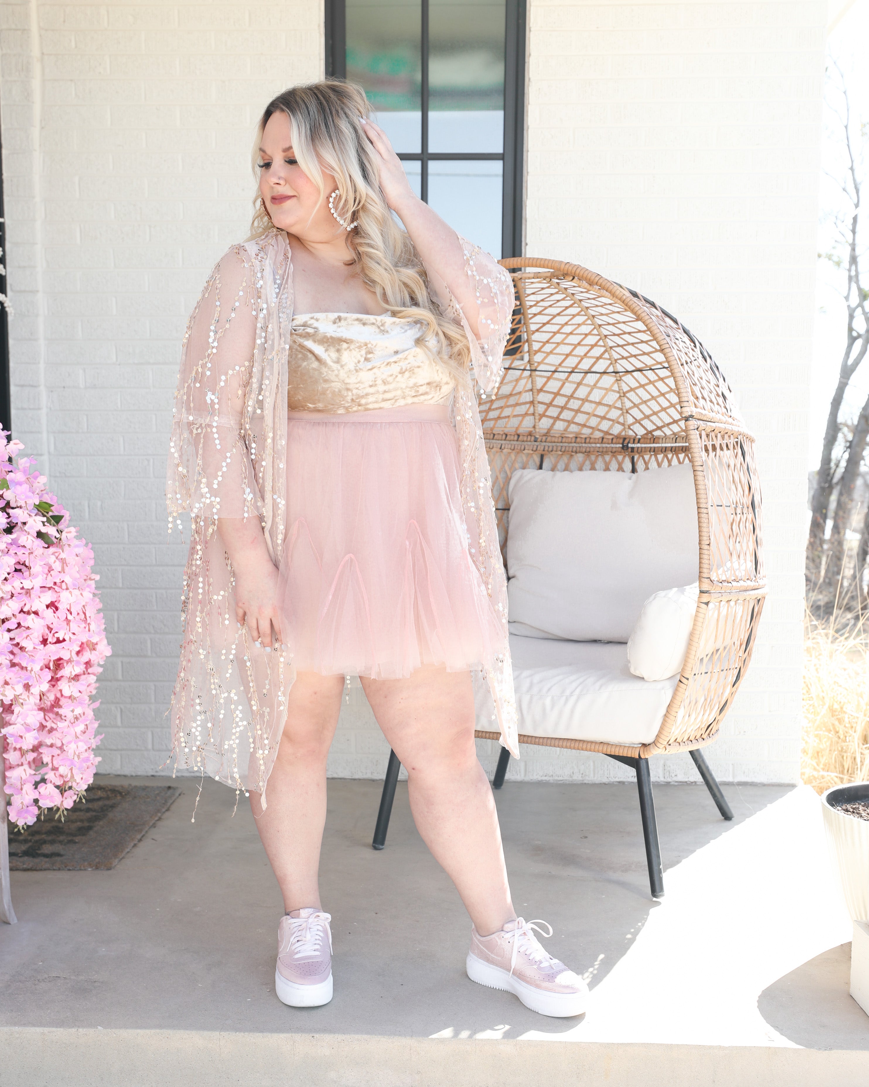 Bellmore Blush Tulle Skirt (PLUS) The Lace Cactus