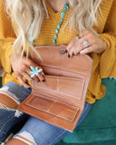 Day Dreamin Brown Aztec Wallet - The Lace Cactus