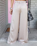 Tyree Taupe Pin-tuck Pants - The Lace Cactus