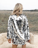 Slater Silver Disco Dress - The Lace Cactus