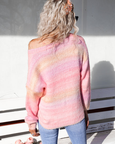 Malibu Pink Sweater - The Lace Cactus