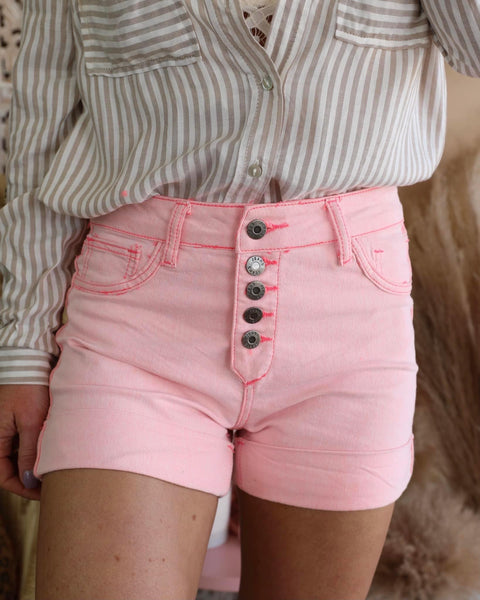 Coral Reversible Shorts - The Lace Cactus