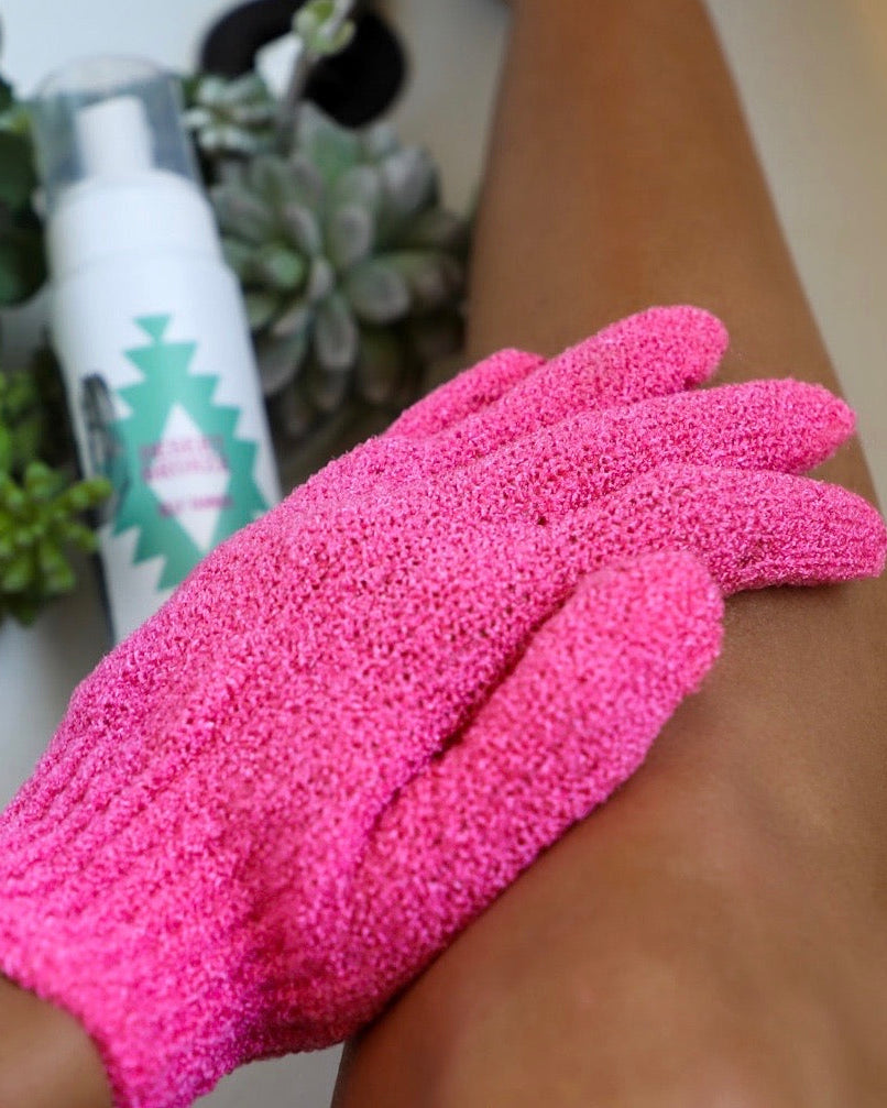Desert Bronze Exfoliator Mitts - The Lace Cactus