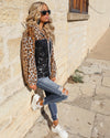 Cason Black Leopard Jacket - The Lace Cactus