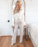 Gilroy Silver Sequin Pants - The Lace Cactus