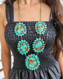 Kingston Turquoise Stone Necklace - The Lace Cactus