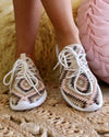 Cerrito Light Pink Aztec Tennies - The Lace Cactus