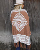 Camel Tribal Cardigan - The Lace Cactus