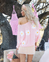 Flora Blush Daisy Top - The Lace Cactus