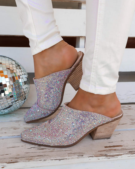 White Bridal Sequin Boots